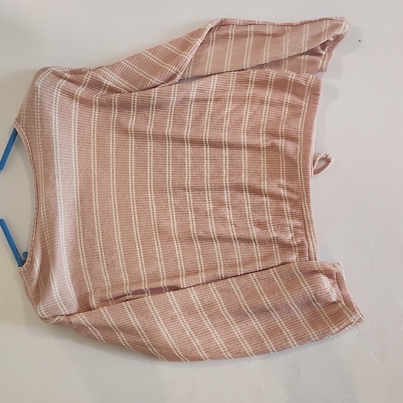 Jessica Simpson Blush Striped Blouse - Picture 9 of 11